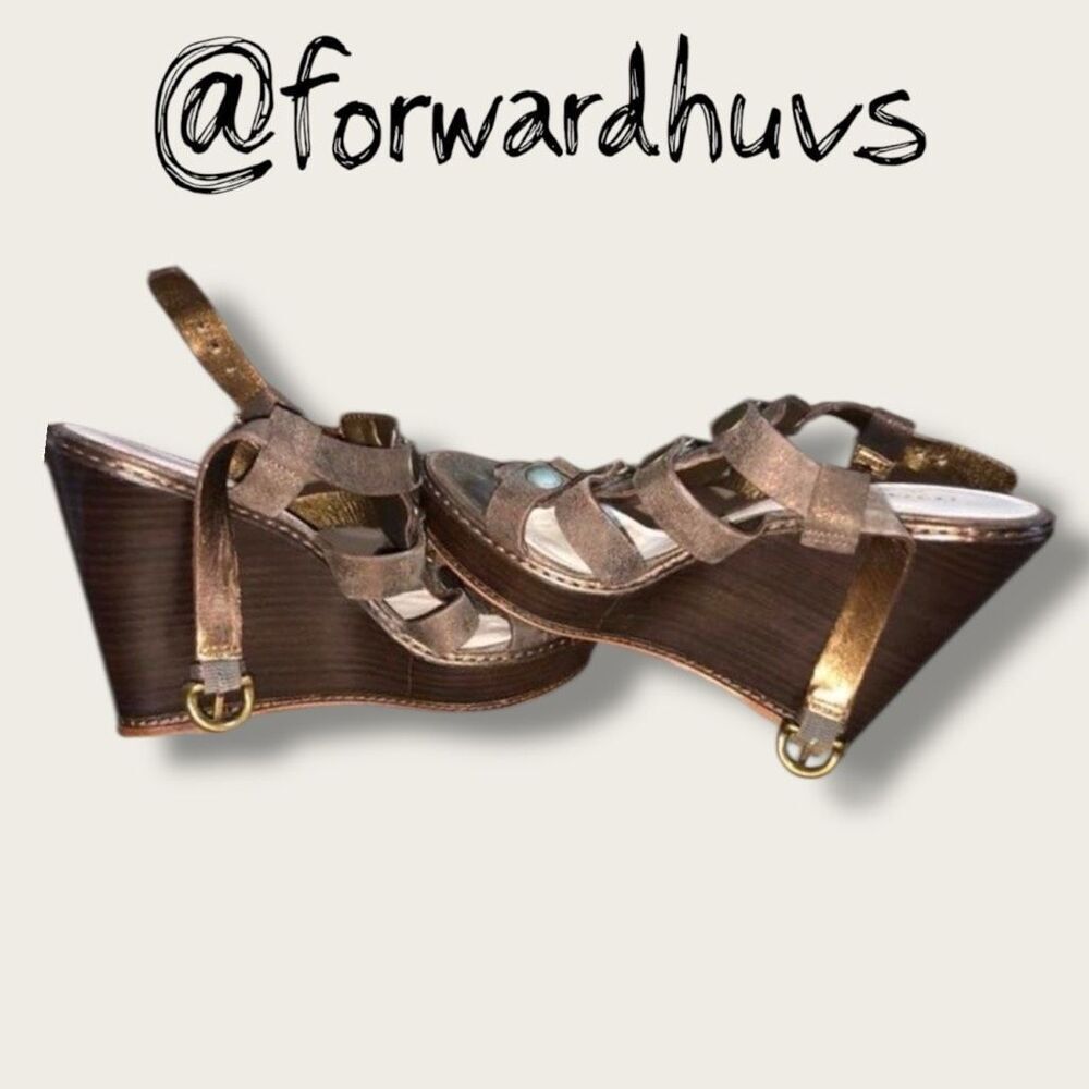 Coach Mallorie Wedge Sandals size 7 - Picture 4 of 11